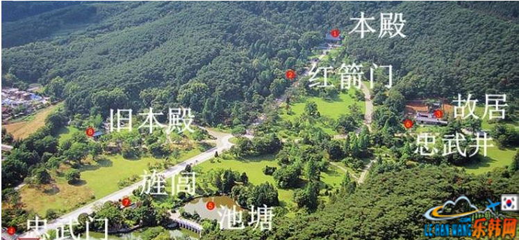 韩国忠清南道牙山市显宗祠导览图